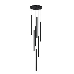 Light Prestige Lampa wisząca Lungo 7 czarna 7xG9