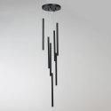 Light Prestige Lampa wisząca Lungo 7 czarna 7xG9