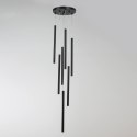 Light Prestige Lampa wisząca Lungo 7 czarna 7xG9
