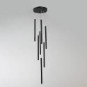 Light Prestige Lampa wisząca Lungo 7 czarna 7xG9