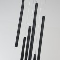 Light Prestige Lampa wisząca Lungo 7 czarna 7xG9