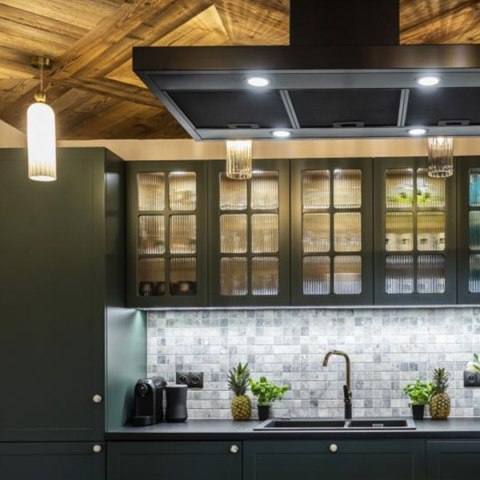 Light Prestige Piega 1 wisząca duża Bursztynowa