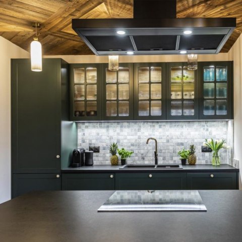 Light Prestige Piega 1 wisząca duża Bursztynowa