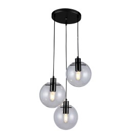 Light Prestige Lampa wisząca Puerto czarna 3xE27