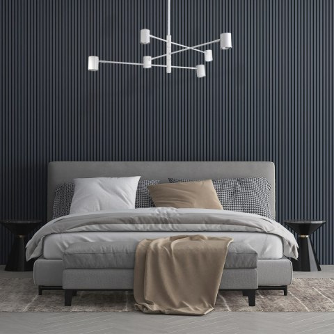 Light Prestige Lampa wisząca Snow 6 biała 6xGU10
