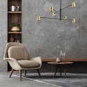 Light Prestige Lampa wisząca Snow 6 złota 6xGU10