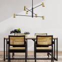 Light Prestige Lampa wisząca Snow 6 złota 6xGU10
