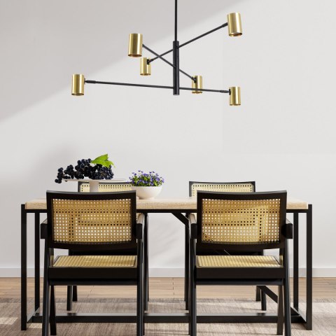 Light Prestige Lampa wisząca Snow 6 złota 6xGU10