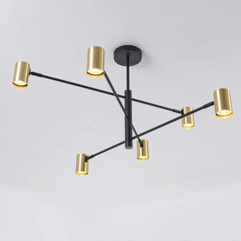 Light Prestige Lampa wisząca Snow 6 złota 6xGU10