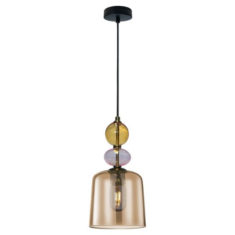 Light Prestige Lampa wisząca Tropea bursztynowa 1xE27
