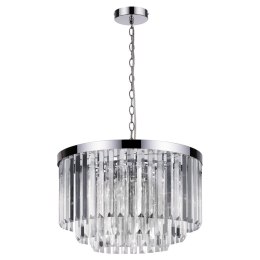 Light Prestige Lampa wisząca Vetro 5 srebrna 5xE14