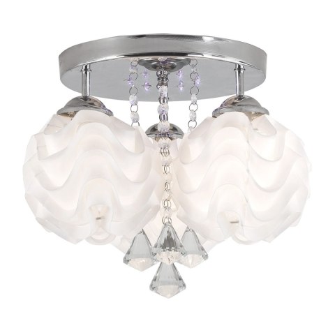 Light Prestige Ozdobny plafon Sada srebrny 3xE14 plus LED