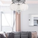 Light Prestige Ozdobny plafon Sada srebrny 3xE14 plus LED