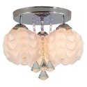 Light Prestige Ozdobny plafon Sada srebrny 3xE14 plus LED