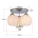 Light Prestige Ozdobny plafon Sada srebrny 3xE14 plus LED