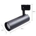 Light Prestige Reflektor do szynoprzewodów Magnum 3F czarny LED CCT