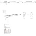 Light Prestige Zestaw oświetlenia szynowego Snow SET 3F biały 4xGU10