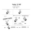Light Prestige Zestaw oświetlenia szynowego Tokio SET 1F biały 4xGU10
