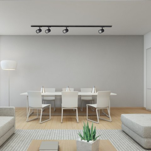 Light Prestige Zestaw oświetlenia szynowego Tokio SET 1F czarny 4xGU10