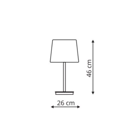 Light Prestige Lampa biurkowa Marbella czarna 1xE27