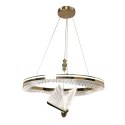 Light Prestige Lampa wisząca Marissa Cristal złota LED CCT