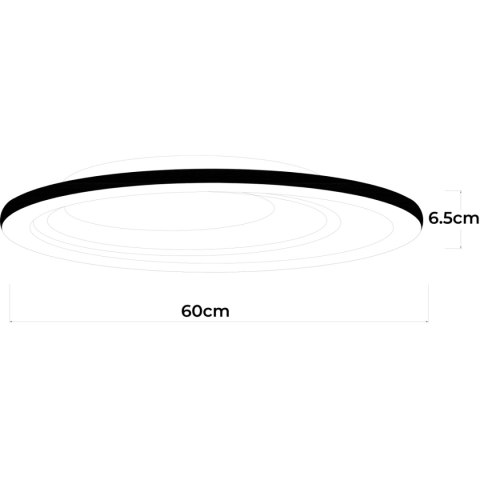 Light Prestige Plafon Alune oval LED CCT