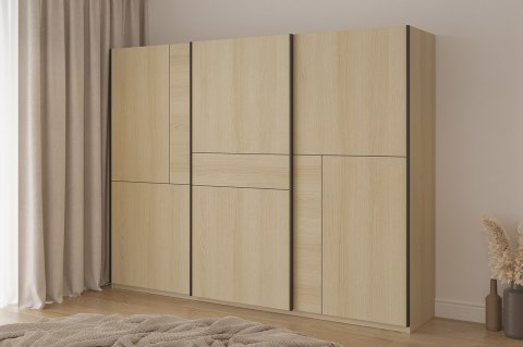 Szafa przesuwna 270 UBEC 69 dąb lindberg