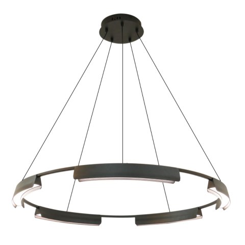 Light Prestige Lampa wisząca Tura 60 cm czarna LED CCT