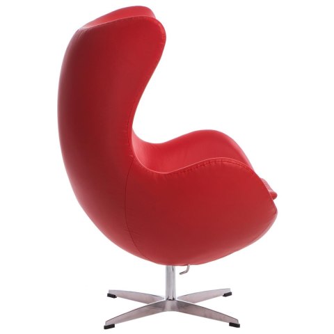 Fotel Jajo czerwona skóra 65 Premium ( Rozmiar: uniwersalny )