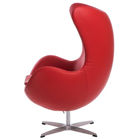 Fotel Jajo czerwona skóra 65 Premium ( Rozmiar: uniwersalny )