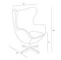 Fotel Jajo popielaty 129 Premium ( Rozmiar: uniwersalny )