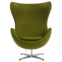 Fotel Jajo kaszmir zielony jasny 40