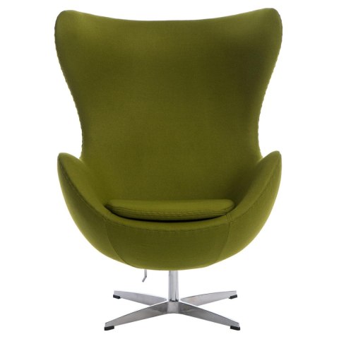 Fotel Jajo kaszmir zielony jasny 40