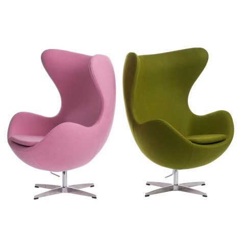 Fotel Jajo kaszmir zielony jasny 40