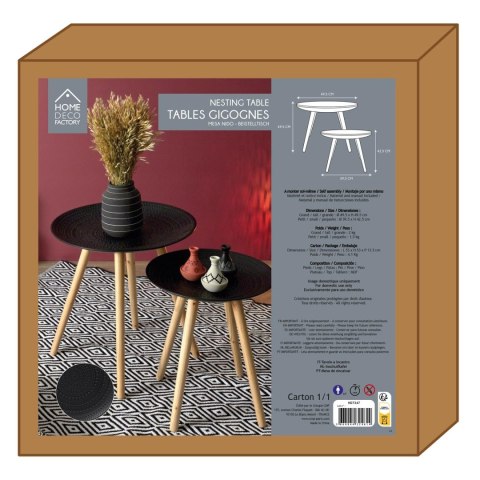 Zestaw 2 okrągłych stolików