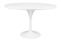 Stół TULIP PREMIUM 120 biały - MDF, metal