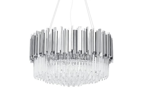 Lampa wisząca IMPERIAL SILVER 60 - stal, kryształ