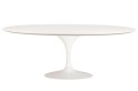 Stół TULIP ELLIPSE 200 biały - MDF, metal