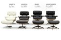 Fotel LOUNGE HM PREMIUM SZEROKI czarny - orzech
