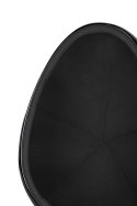 Fotel OVALIA BLACK czarny - włókno szklane, metal