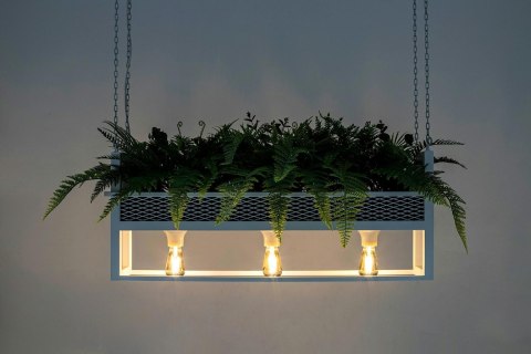 Lampa wisząca / kwietnik SEMIRA 100 INDUSTRIAL biała