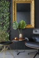 Fotel LOUNGE czarny / róża - skóra naturalna
