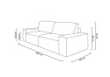 Sofa PILLOW z funkcją spania - I grupa tkanin