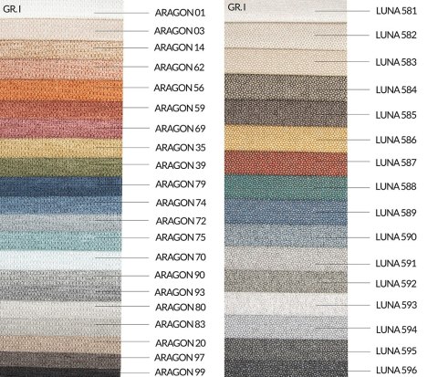 Sofa SENSE SLIM z funkcją spania - I grupa tkanin