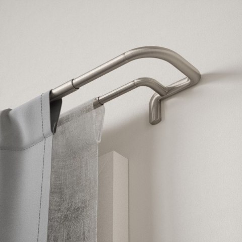 UMBRA karnisz TWILIGHT DOUBLE 168 - 365 cm srebrny