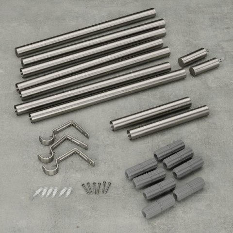 UMBRA karnisz ZEN 163 - 325 cm srebrny