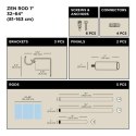 UMBRA karnisz ZEN 81 - 162 cm srebrny