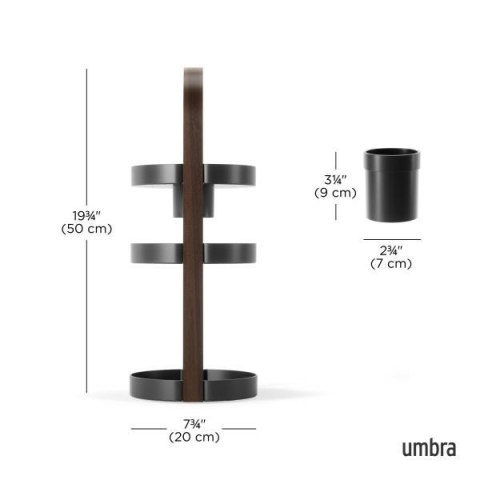 UMBRA organizer na kosmetyki BELLWOOD czarny / brązowy