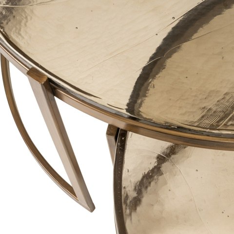 RICHMOND zestaw stolików kawowych CLEO złoty