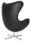 Fotel Jajo czarna skóra 06 Premium ( Rozmiar: uniwersalny )